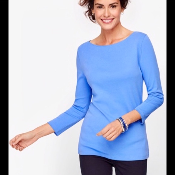 Talbots | Tops | Talbots Blue Cotton 